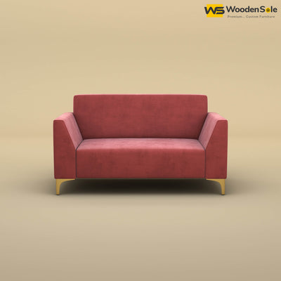 Nayobi 2 Seater Sofa (Velvet, Pink)