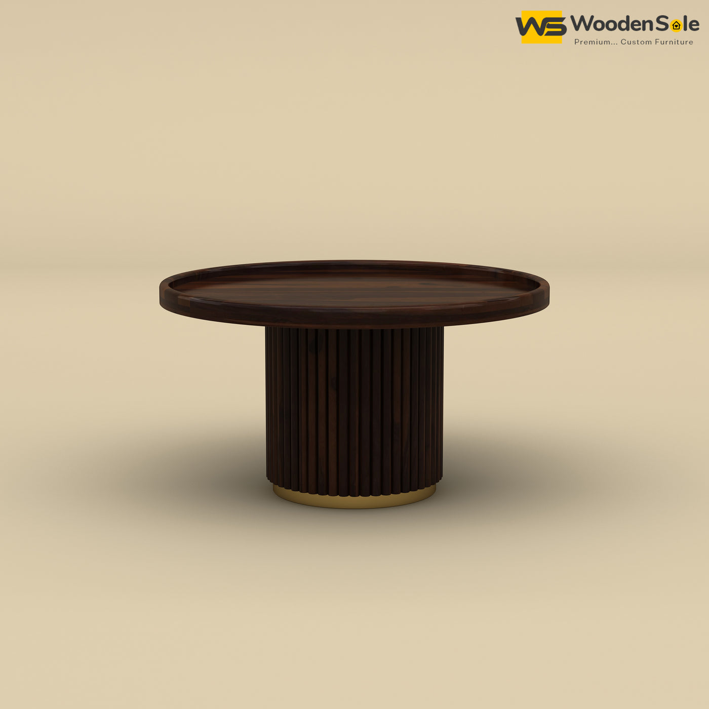 Ciaz Round Coffee Table (Walnut Finish)