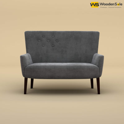 Dil Loveseat (Velvet, Charcoal Gray)