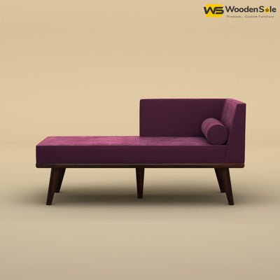 Sheher Chaise Lounge (Velvet, Dark Purple)