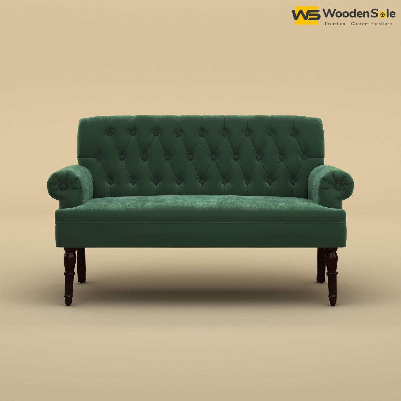 Chetas Love Chair (Velvet, Forest Green)