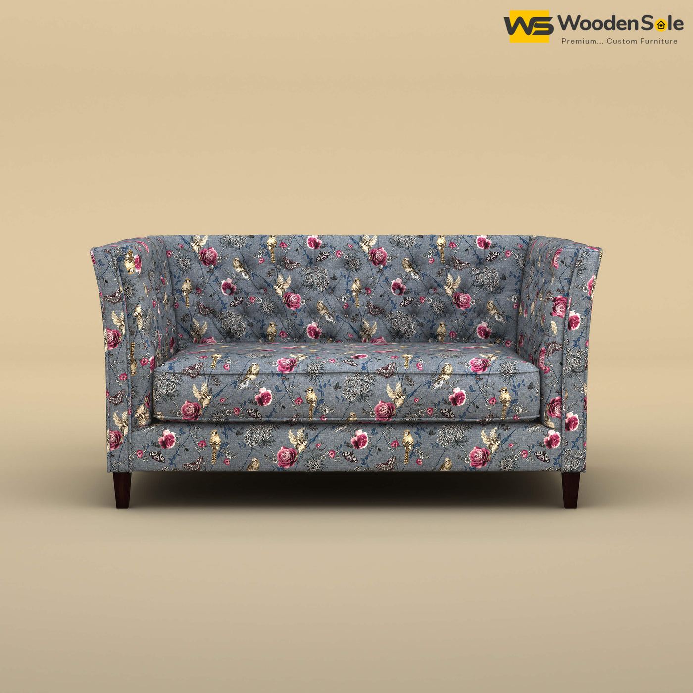 Divit Loveseat (Cotton, Floral Printed)