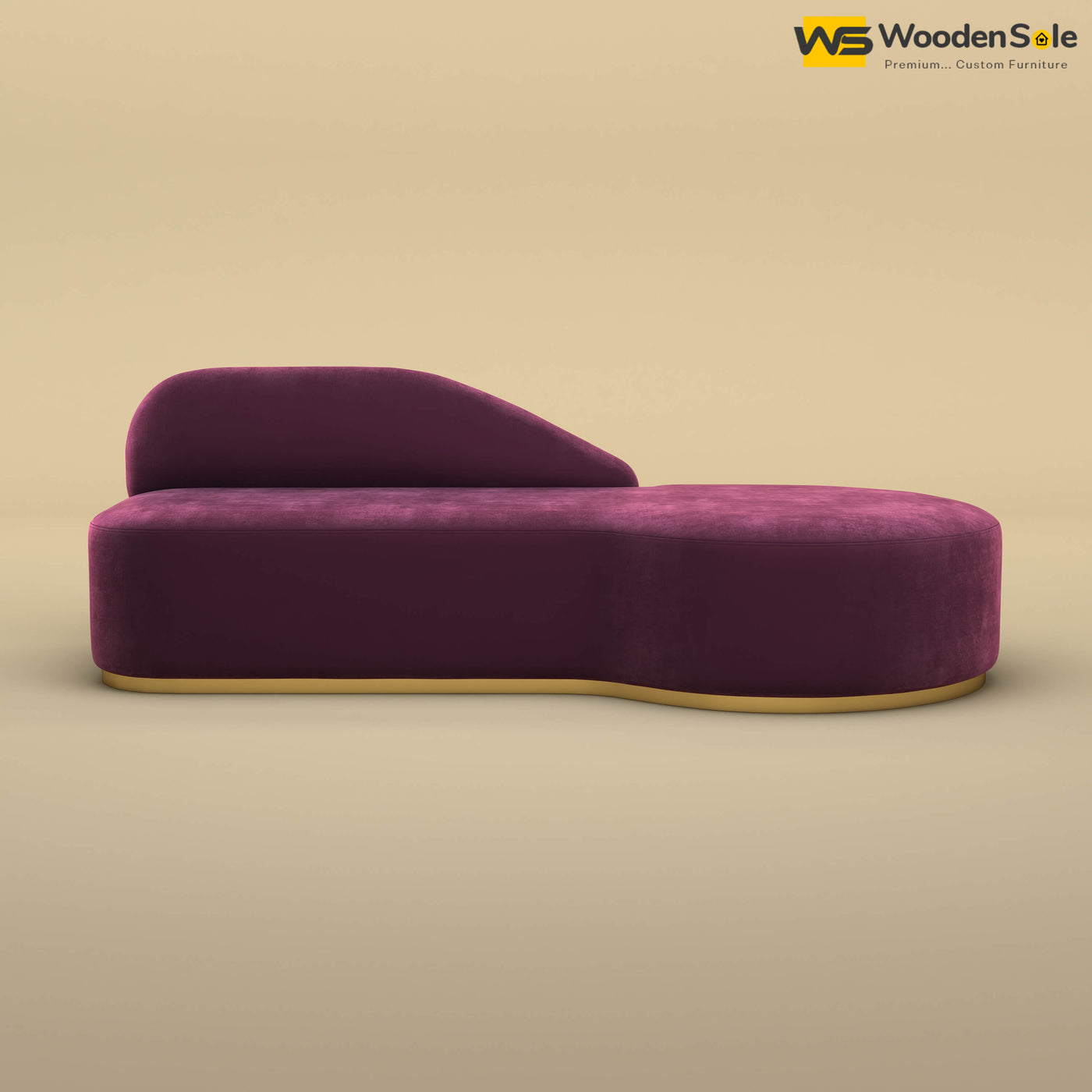 Pablo Premium Design Couch Sofa (Velvet, Dark Purple)