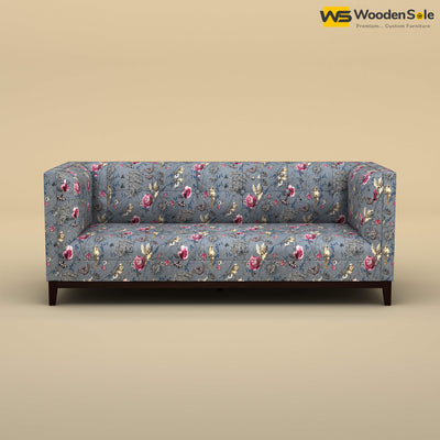 Loren Three Seater Fabric Sofa (Cotton, Floral Printed)