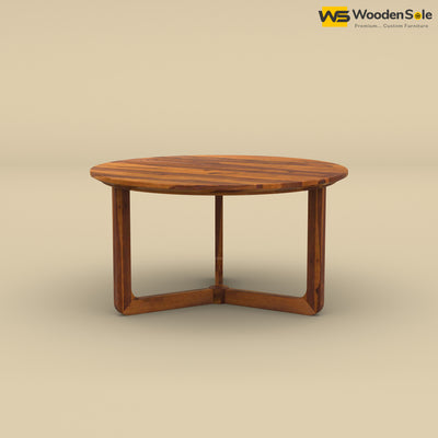 Trayo Round Coffee Table (Honey Finish)