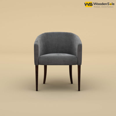 Florence Dining Chair (Velvet, Charcoal Gray)