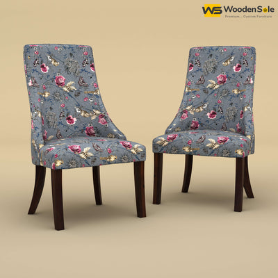 Dublin Dining Chairs - Set of 2 (Cotton, Floral Printed)