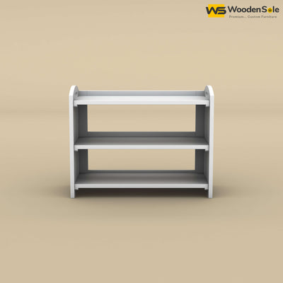 Strip Shoe Rack (White Finish)