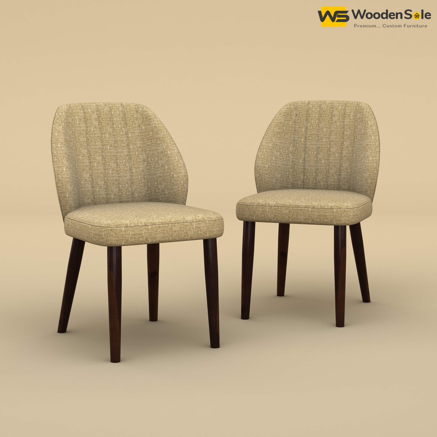 Norway Dining Chairs - Set of 2 (Cotton, Faux Cream)