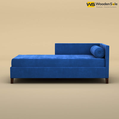 Daina Chaise Lounge (Velvet, Royal Blue)