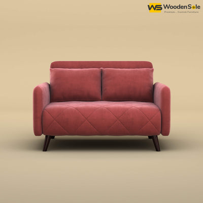 Parth Loveseat (Velvet, Pink)