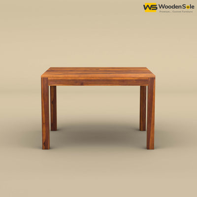 Sheesham Wood 4 Seater Dining Table (Honey Finish)