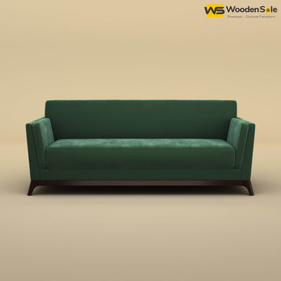 Bruno 3 Seater Sofa (Velvet, Forest Green)