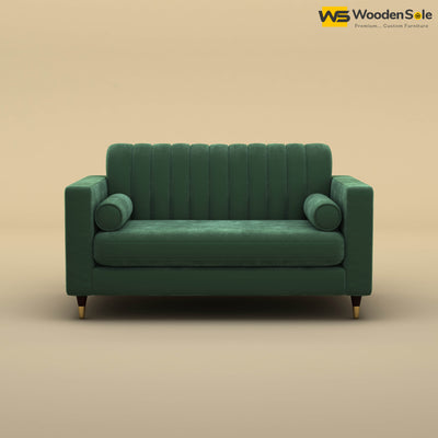 Sashwat Loveseat (Velvet, Forest Green)