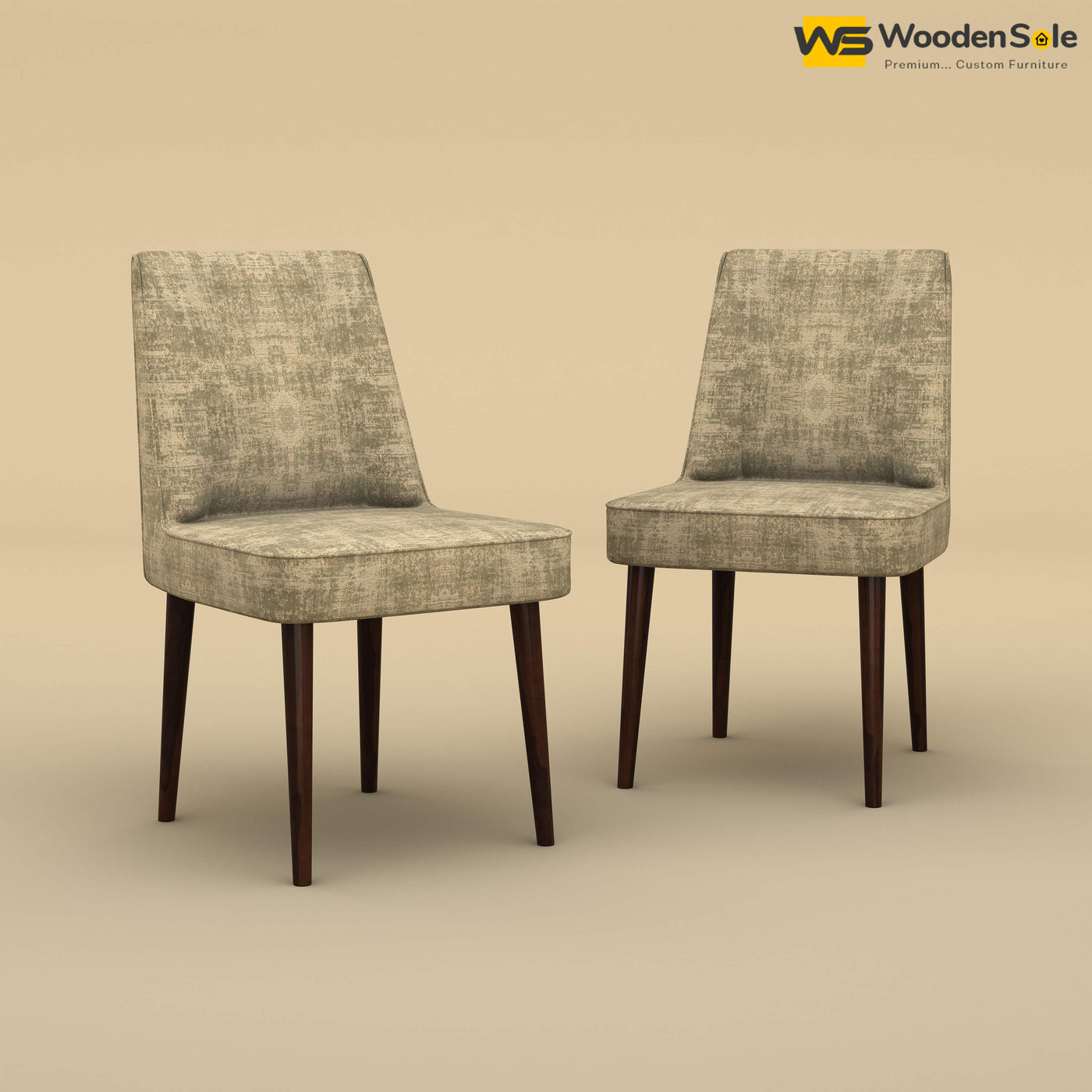 Hardik Dining Chairs - Set of 2 (Cotton, Patchy Cream)