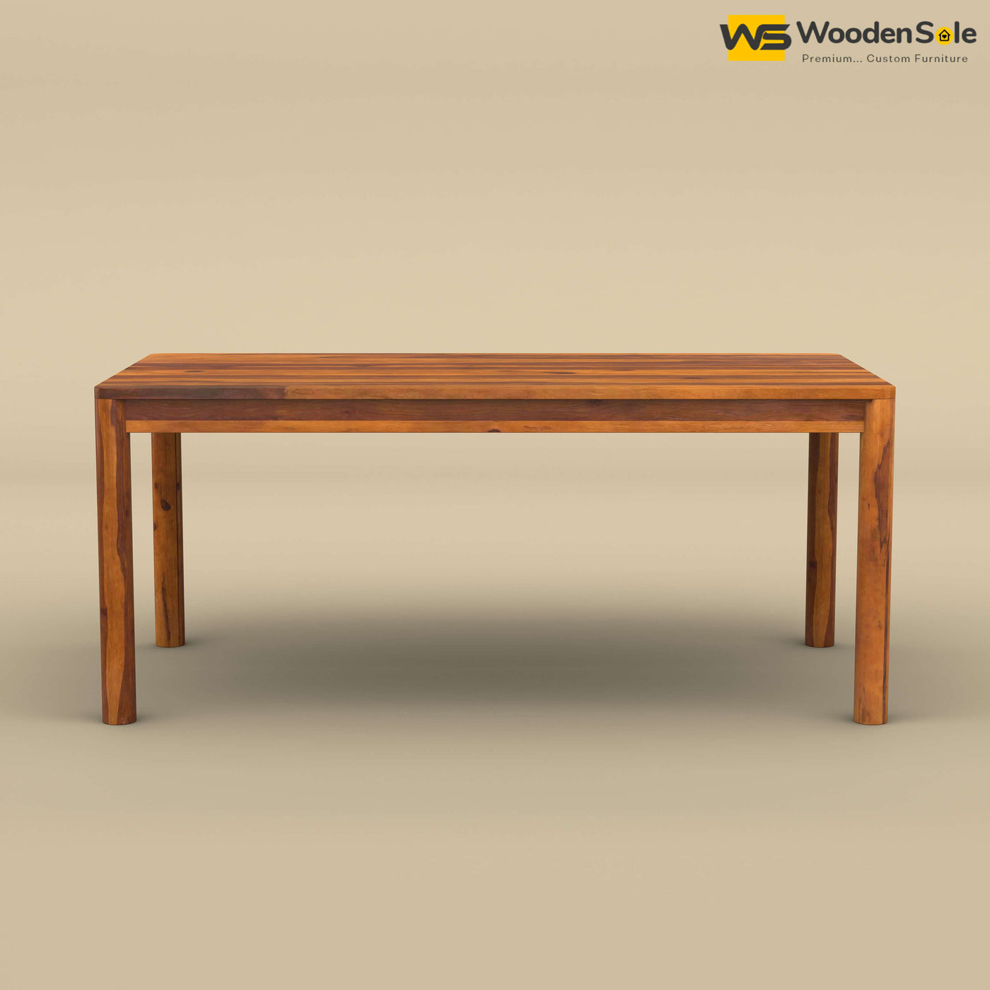 Madrid 6 Seater Dining Table (Honey Finish)