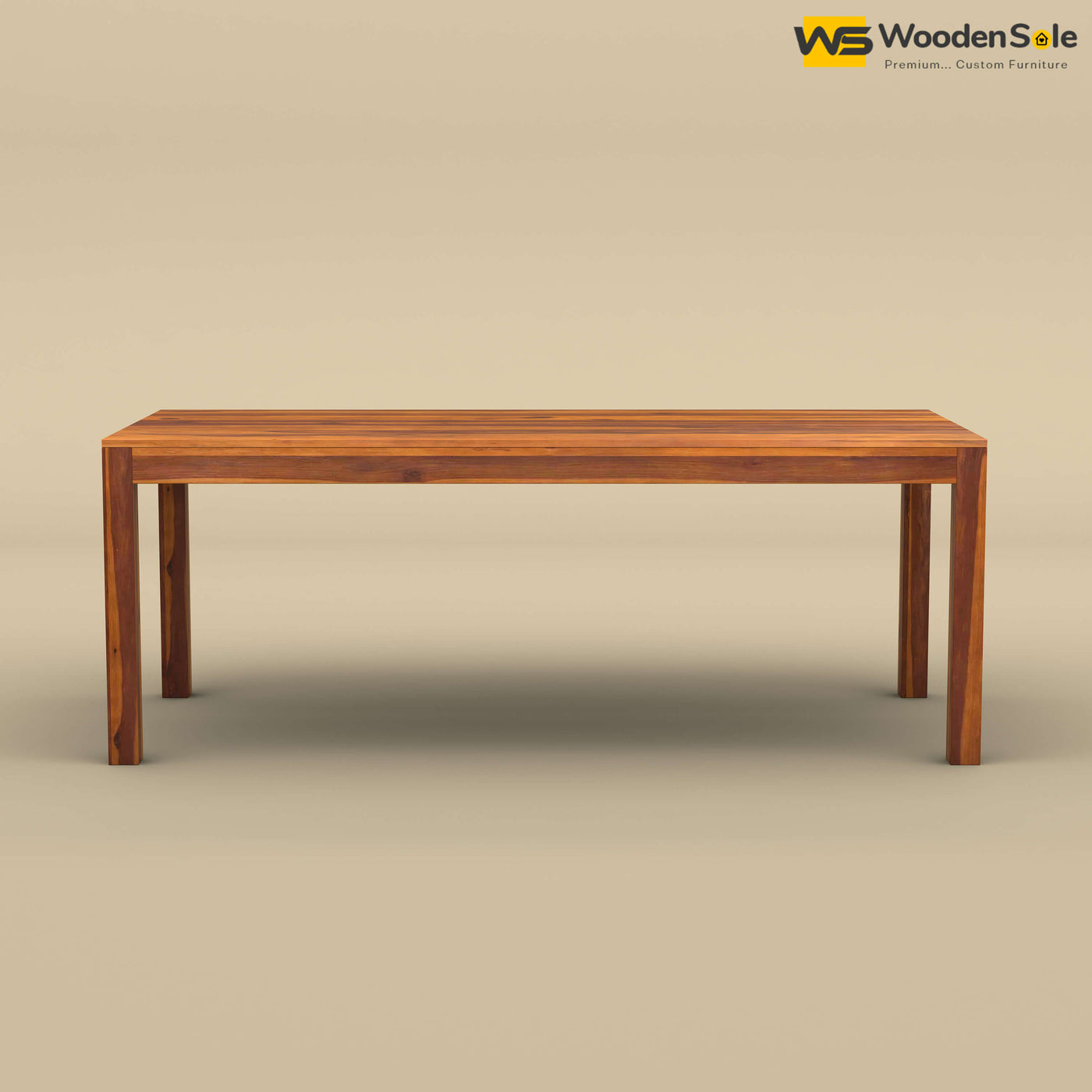 Sheesham Wood 8 Seater Dining Table (Honey Finish)