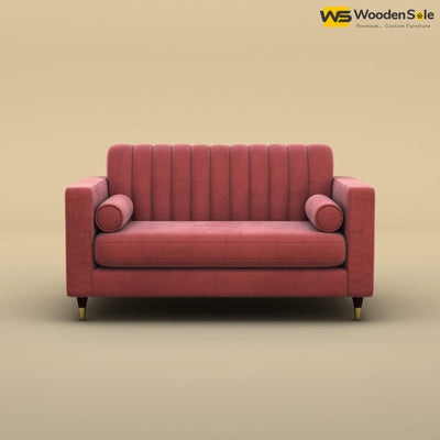 Sashwat Loveseat (Velvet, Pink)