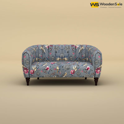 Amaya Two Seater Fabric Sofa (Cotton, Floral Printed)