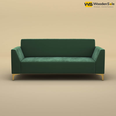 Nayobi 3 Seater Sofa (Velvet, Forest Green)