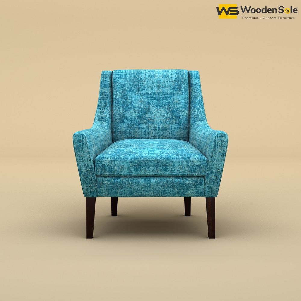 Oscar Lounge Chair (Cotton, Teal Blue)