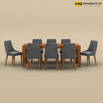 Ashley 8 Seater Dining Table Set (Honey Finish)