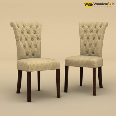 Kia Dining Chairs - Set of 2 (Cotton, Faux Cream)