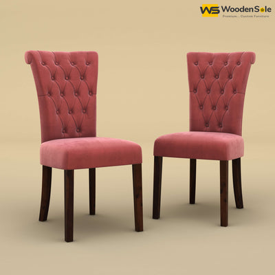 Kia Dining Chairs - Set of 2 (Velvet, Pink)