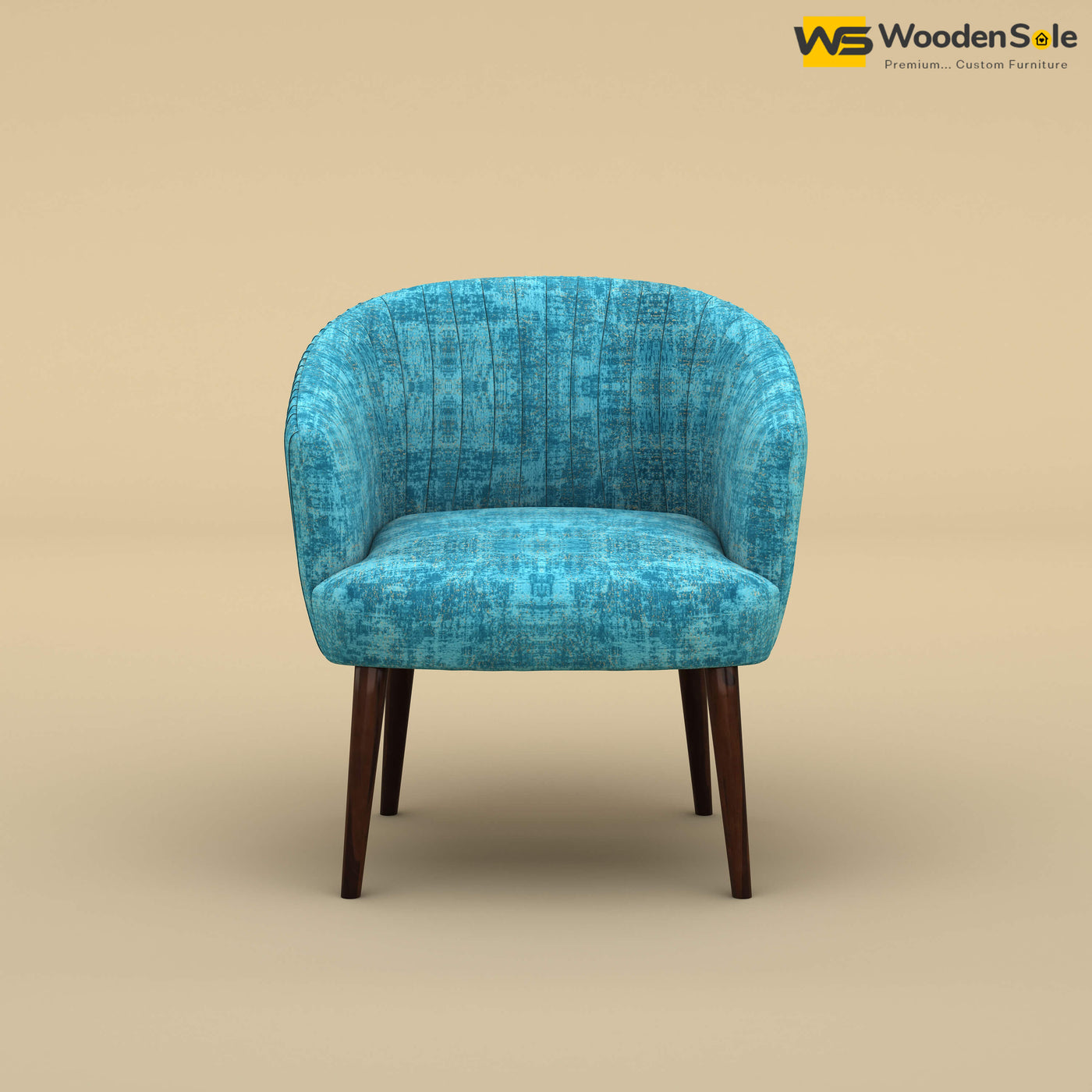 Parker Dining Chair (Cotton, Teal Blue)