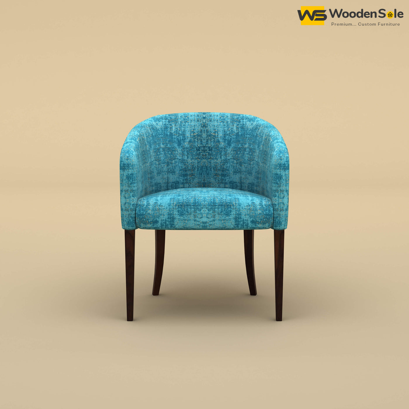 Florence Dining Chair (Cotton, Teal Blue)