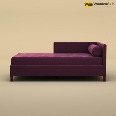 Daina Chaise Lounge (Velvet, Dark Purple)