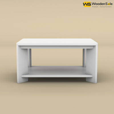 Wooden Coffee Table (White Finish)