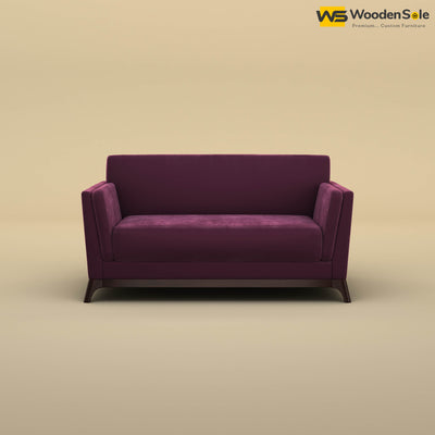 Bruno 2 Seater Sofa (Velvet, Dark Purple)