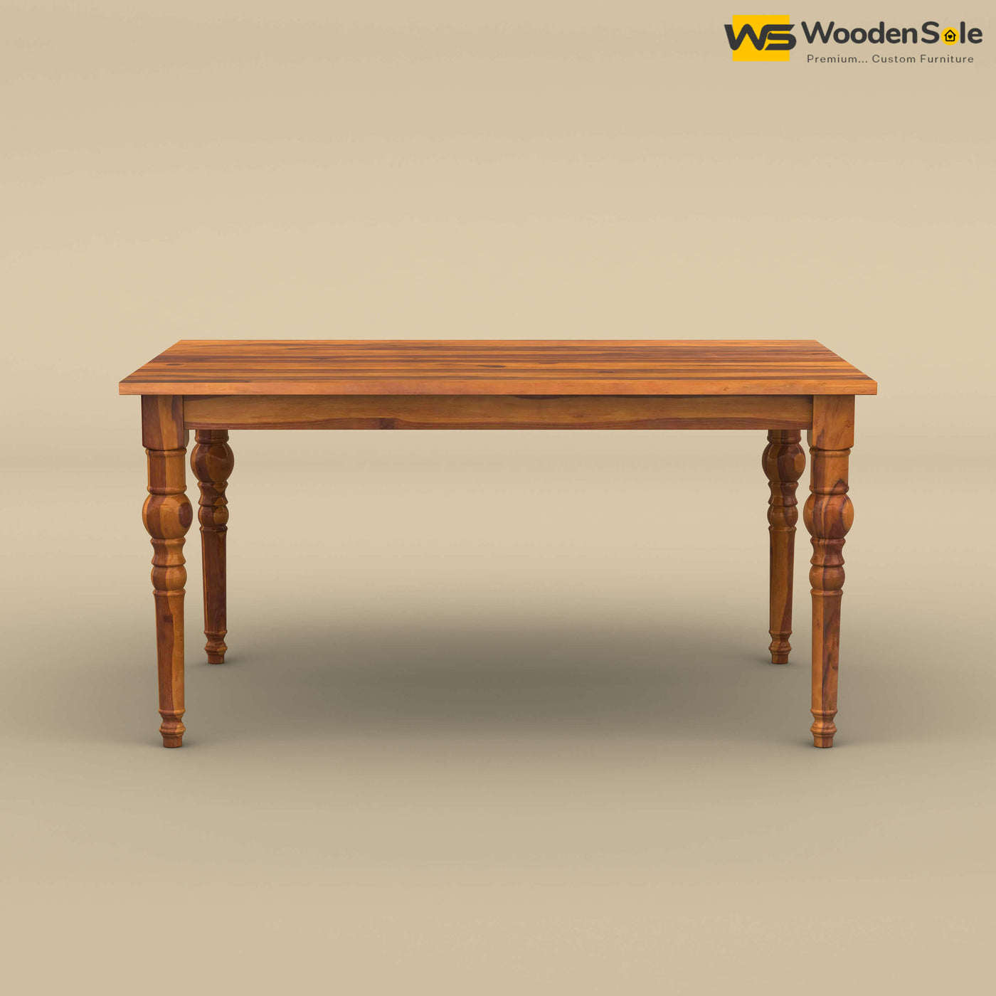 Elliot 6 Seater Dining Table (Honey Finish)