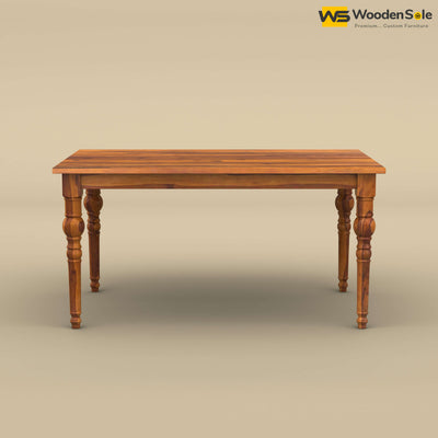 Elliot 6 Seater Dining Table (Honey Finish)