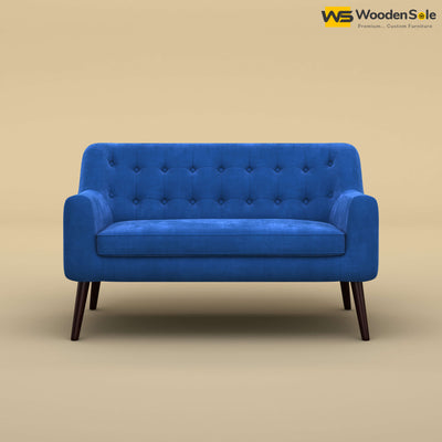 Viraj Loveseat Sofa (Velvet, Royal Blue)