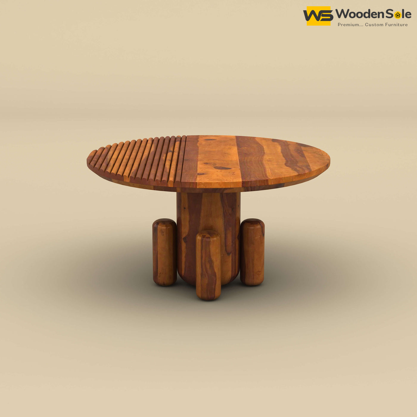 Elena Sheesham Wood Coffee Table (Honey Finish)