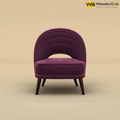 Nyra Lounge Chair (Velvet, Dark Purple)