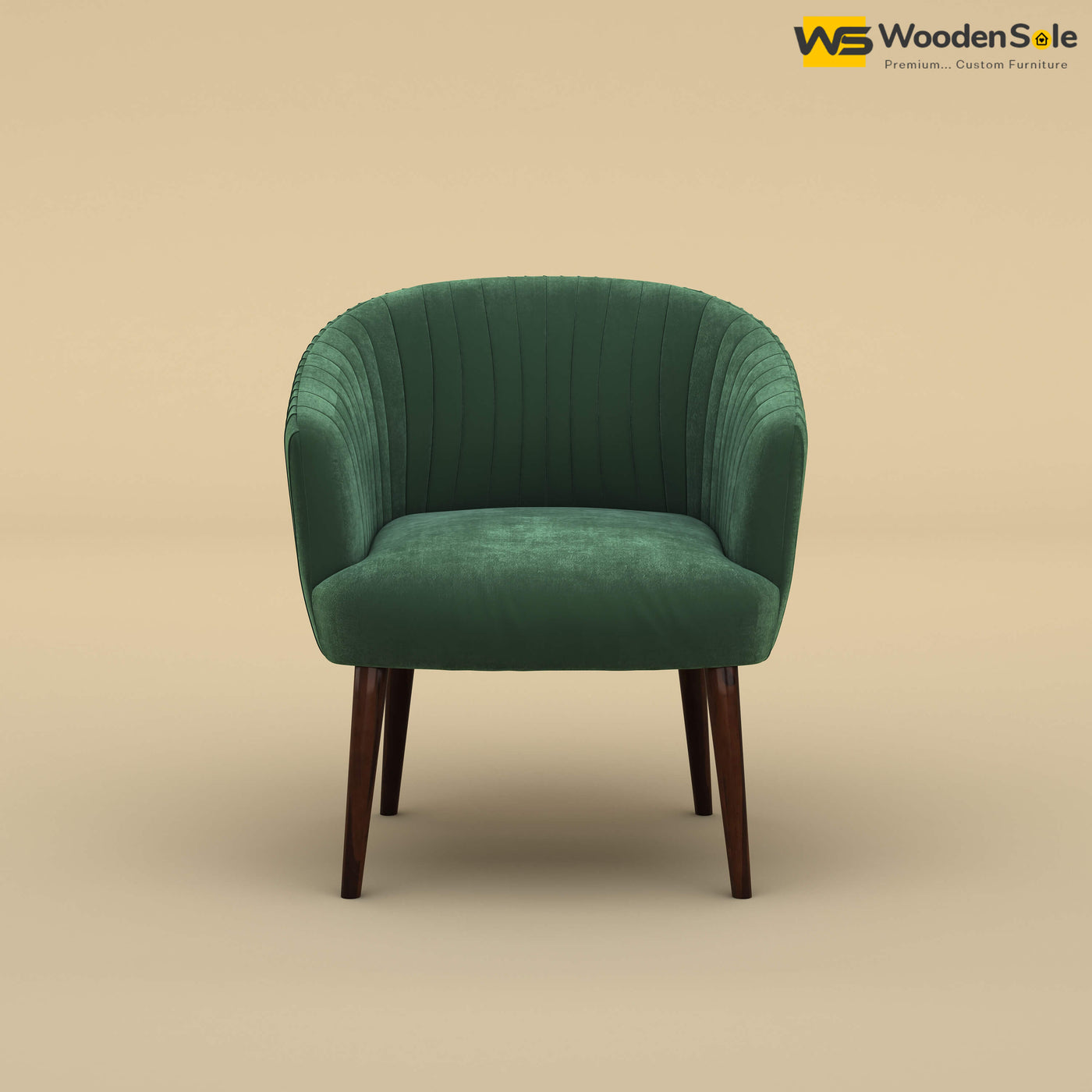 Parker Dining Chair (Velvet, Forest Green)