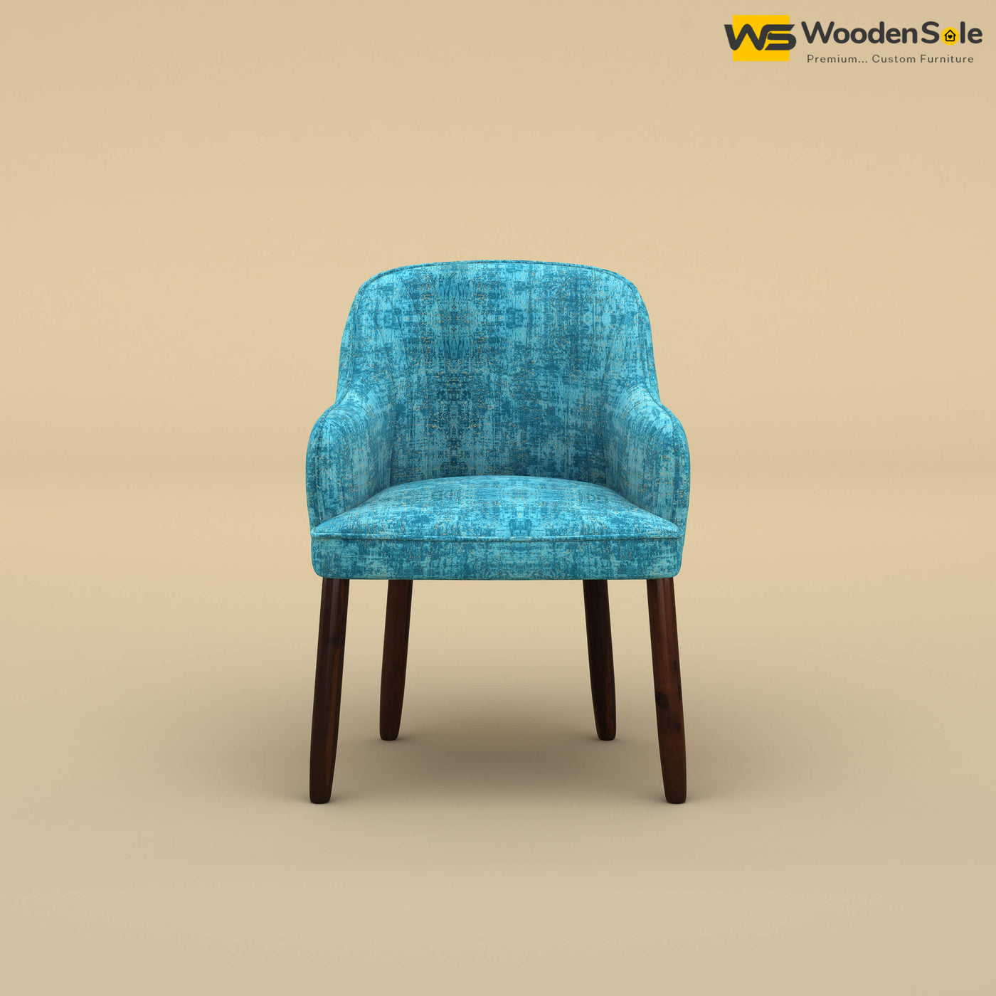 Madrid Dining Chair (Cotton, Teal Blue)