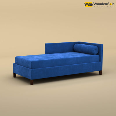 Daina Chaise Lounge (Velvet, Royal Blue)