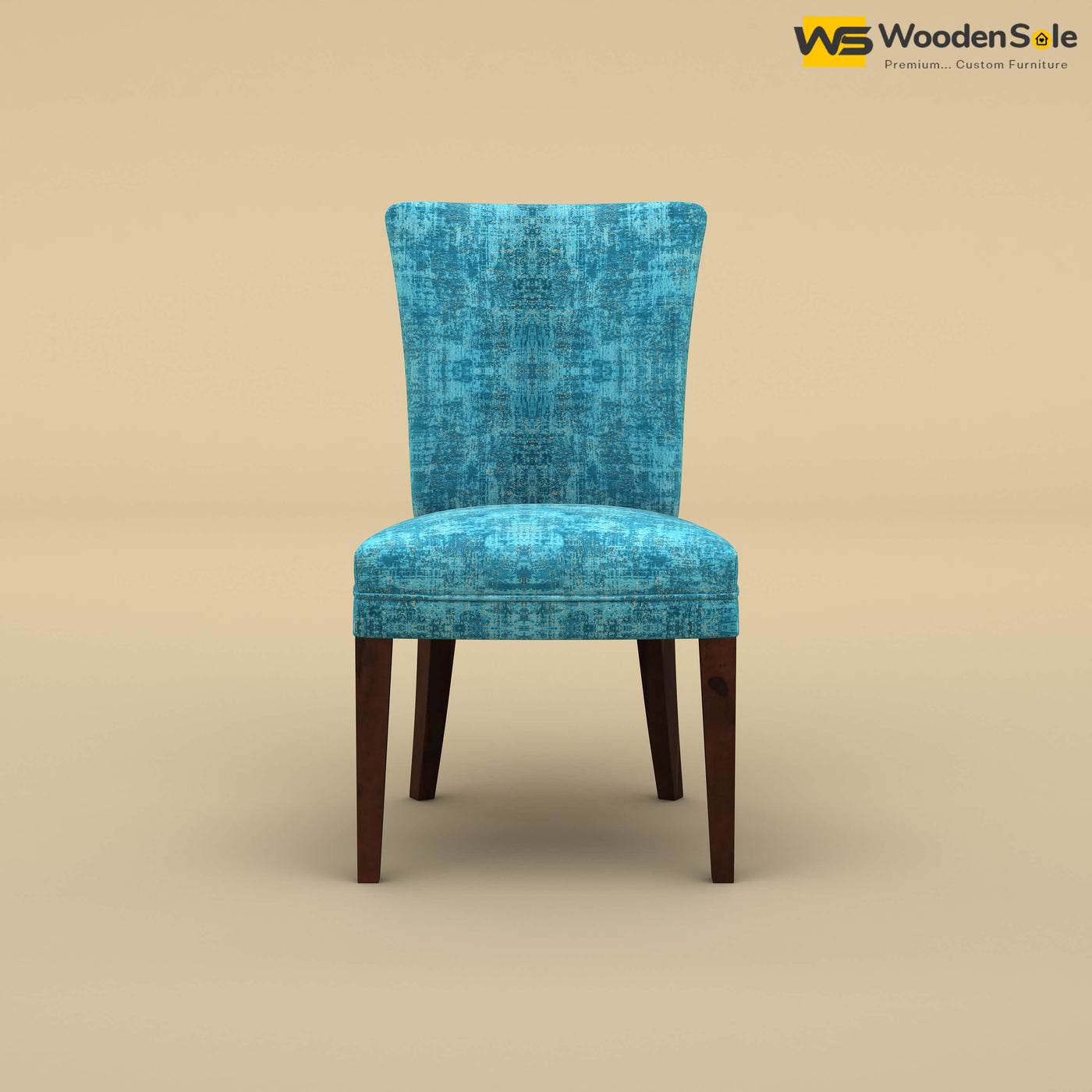 Bently Dining Chair (Cotton, Teal Blue)