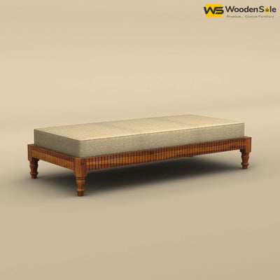 Aya Diwan Settee With Mattress (Honey Finish