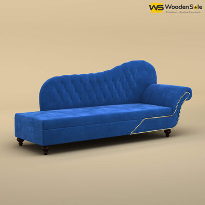 Royal Chaise Lounge (Velvet, Royal Blue)