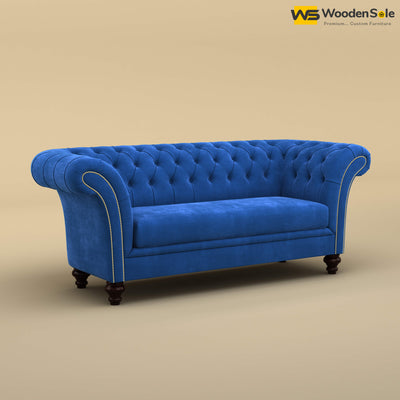 Rolex Loveseat (Velvet, Royal Blue)