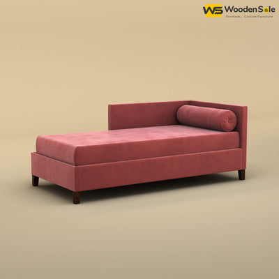 Daina Chaise Lounge (Velvet, Pink)