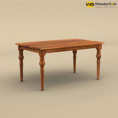 Elliot 6 Seater Dining Table (Honey Finish)