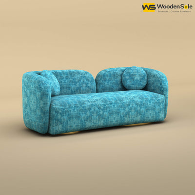 Oslo 3 Seater Interior Sofa (Cotton, Teal Blue)