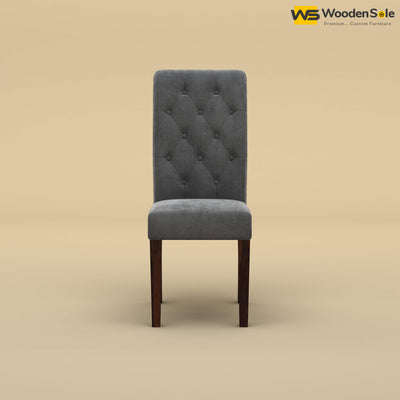 Elliot Dining Chair (Velvet, Charcoal Gray)