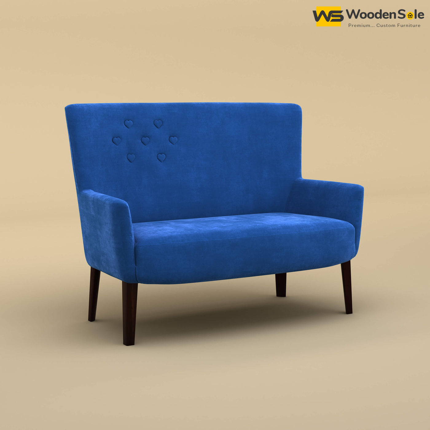 Dil Loveseat (Velvet, Royal Blue)